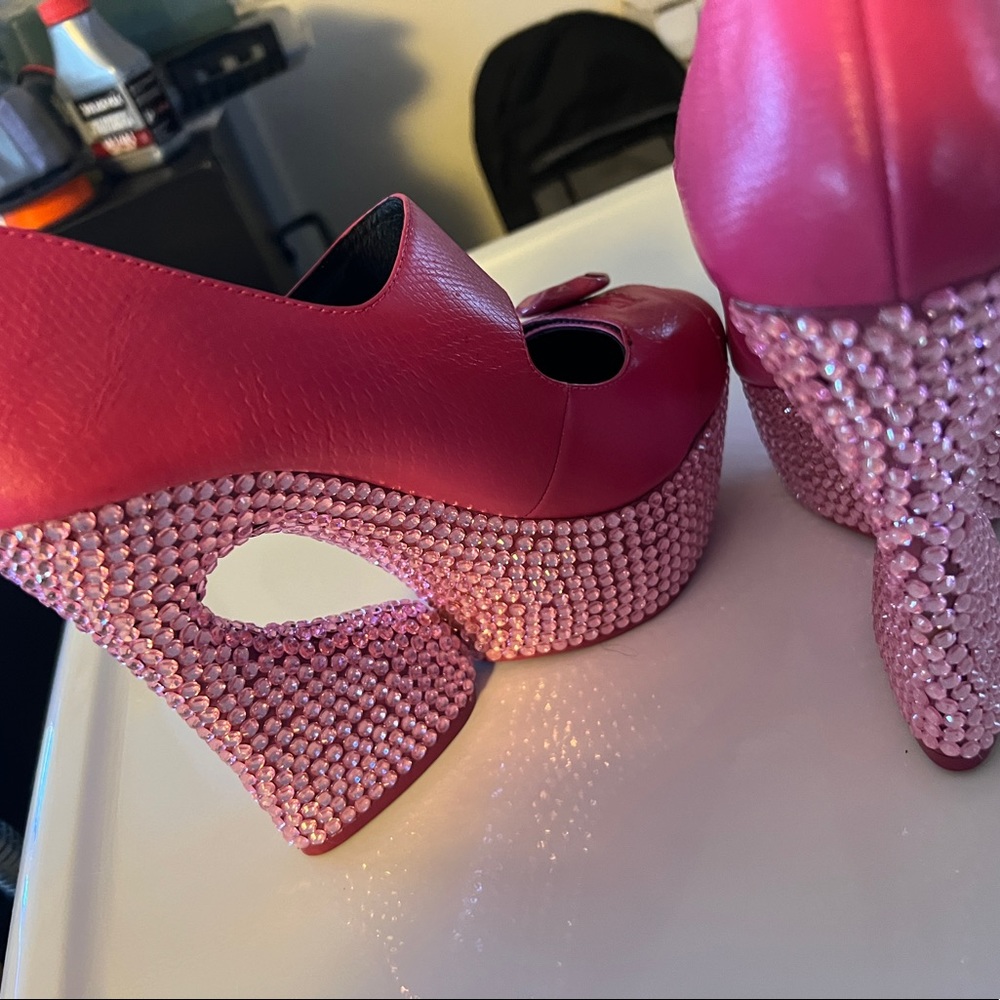 Beautiful pink high heels
